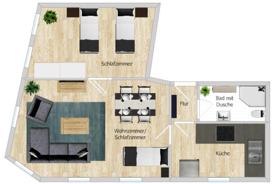Zentral Und Ruhig In Auerbach Daire Auerbach  Dış mekan fotoğraf